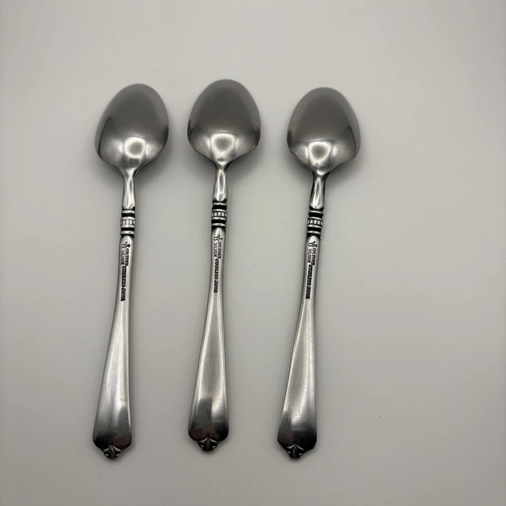 Orleans Silver Stainless Steel Flatware Cherie Tea Spoon (Multiple‎ Available)